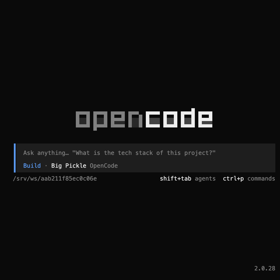OpenCode in a post — The real OpenCode terminal, running inside an X post. Open it and start coding: everyone…